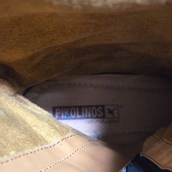 Pikolinos Riding Boots Tall Black Leather Sz 37 / 6 Buckle Harness Equestrian - Picture 6 of 12